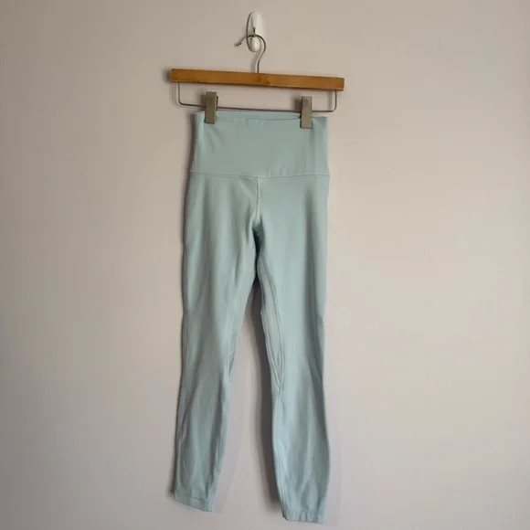 Lululemon Align High-Rise Pant 25" Icing Blue Size 4 - Picture 1 of 6